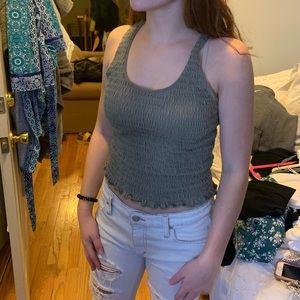 Tight ruffle tank top